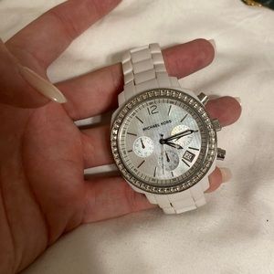White Michael Kors Watch.